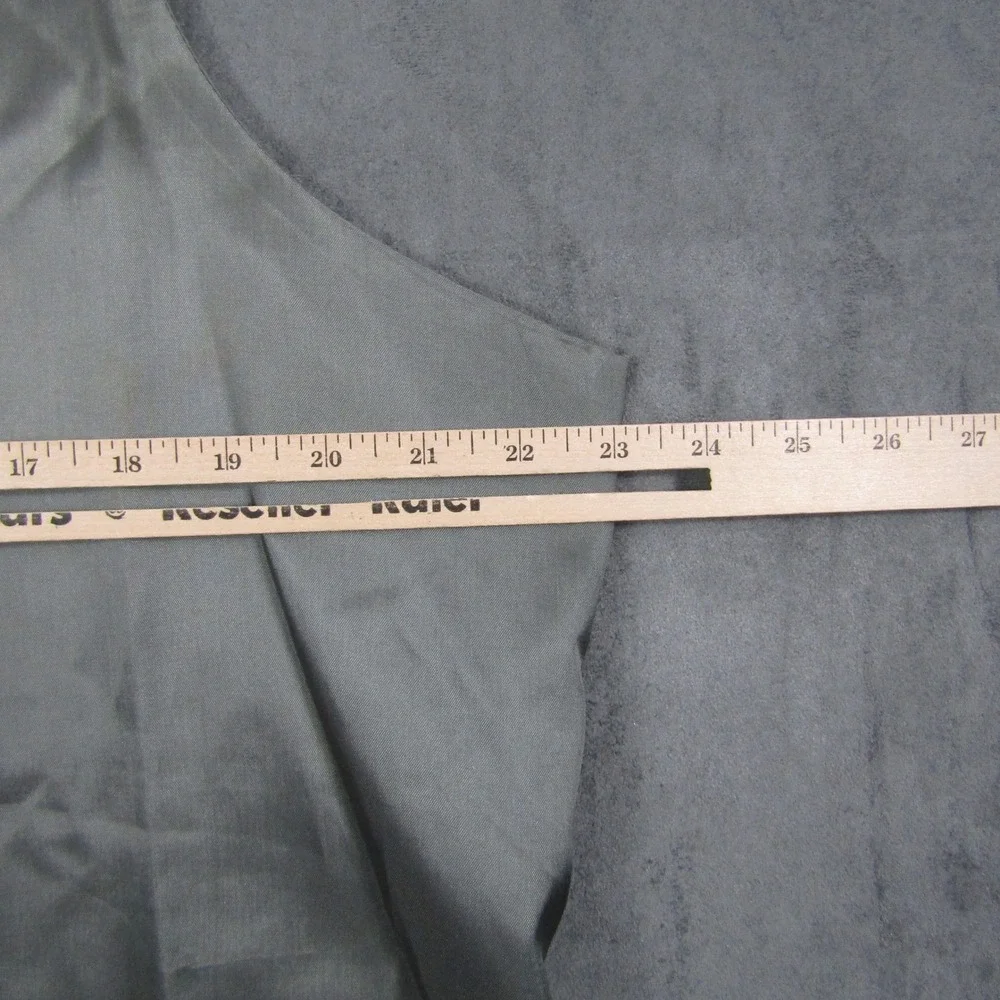 Suit Vest Mens XL Grey Pinstripe Formal Five Button Waistcoat Wedding